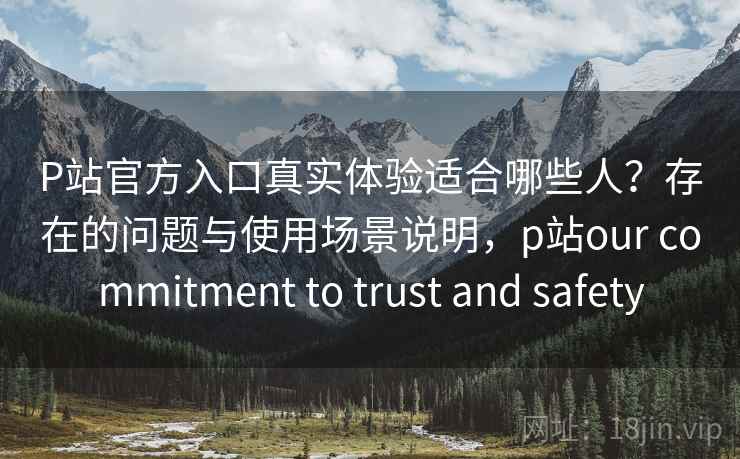 P站官方入口真实体验适合哪些人？存在的问题与使用场景说明，p站our commitment to trust and safety  第2张