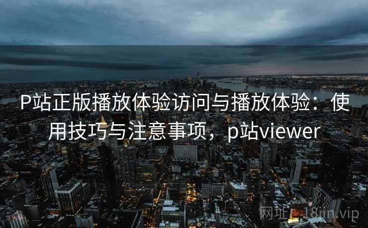 P站正版播放体验访问与播放体验：使用技巧与注意事项，p站viewer  第2张