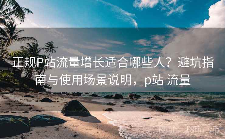 正规P站流量增长适合哪些人？避坑指南与使用场景说明，p站 流量  第2张