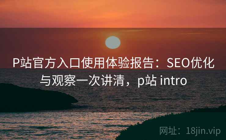 P站官方入口使用体验报告:SEO优化与观察一次讲清,p站 intro 第2张 P站官方入口使用体验报告:SEO优化与观察一次讲清,p站 intro 第2张