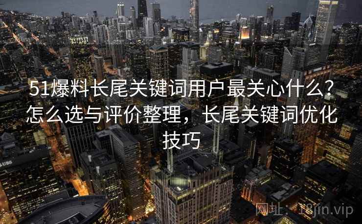 51爆料长尾关键词用户最关心什么？怎么选与评价整理，长尾关键词优化技巧  第1张