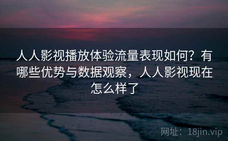 人人影视播放体验流量表现如何？有哪些优势与数据观察，人人影视现在怎么样了