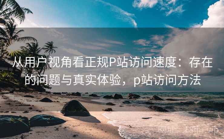 从用户视角看正规P站访问速度：存在的问题与真实体验，p站访问方法  第1张
