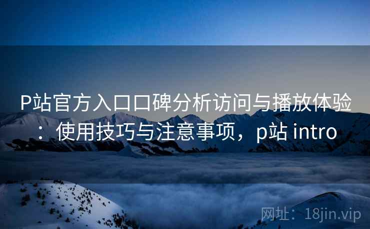 P站官方入口口碑分析访问与播放体验：使用技巧与注意事项，p站 intro  第2张