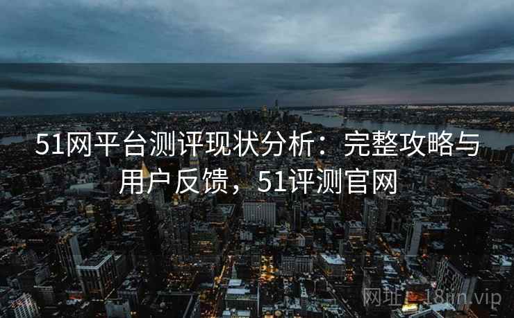 51网平台测评现状分析：完整攻略与用户反馈，51评测官网  第2张