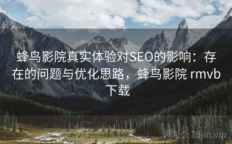 蜂鸟影院真实体验对SEO的影响：存在的问题与优化思路，蜂鸟影院 rmvb 下载  第2张