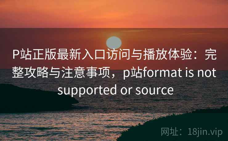 P站正版最新入口访问与播放体验：完整攻略与注意事项，p站format is not supported or source  第1张