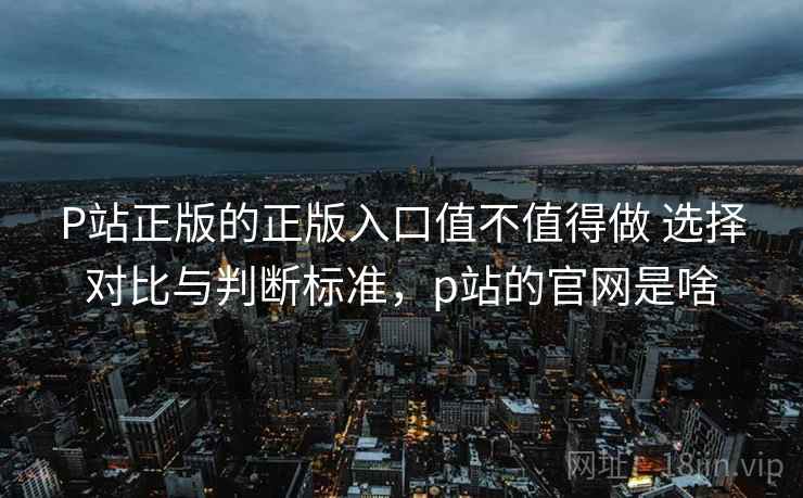 P站正版的正版入口值不值得做 选择对比与判断标准，p站的官网是啥  第2张