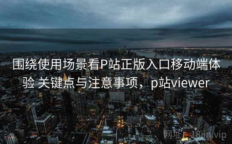 围绕使用场景看P站正版入口移动端体验 关键点与注意事项，p站viewer  第1张